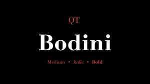 Bodini Font Family › Fontesk