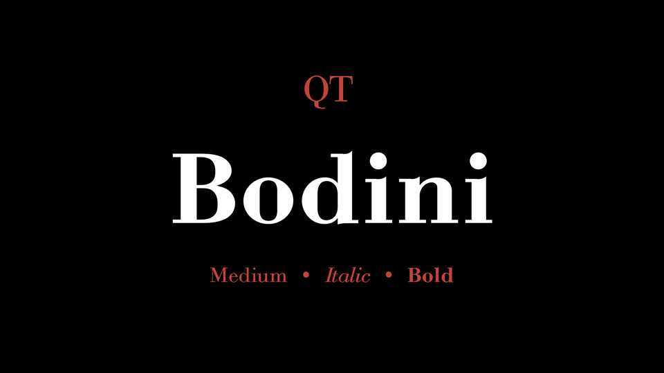 Bodini Font Family › Fontesk