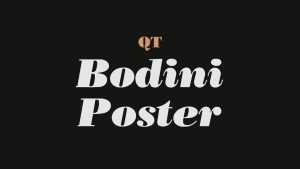 Bodini Poster Font › Fontesk