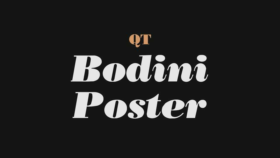 Bodini Poster Font › Fontesk