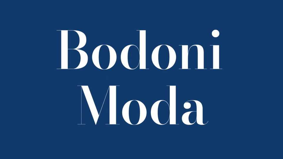Bodoni Moda Font Family › Fontesk