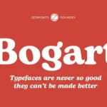 Bogart Serif Font Family