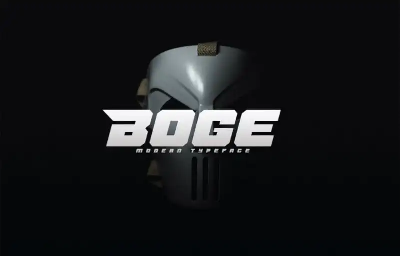 Boge Display Font
