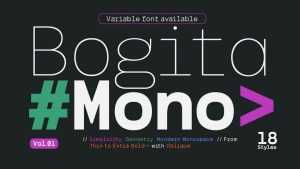 Bogita Mono Font › Fontesk