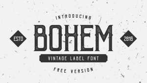 Bohem Press Font › Fontesk