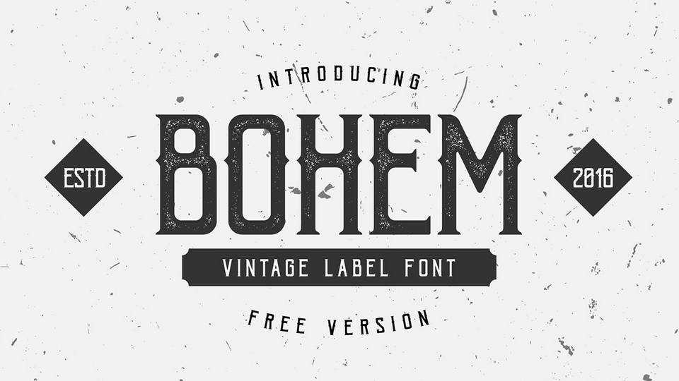 Bohem Press Font › Fontesk