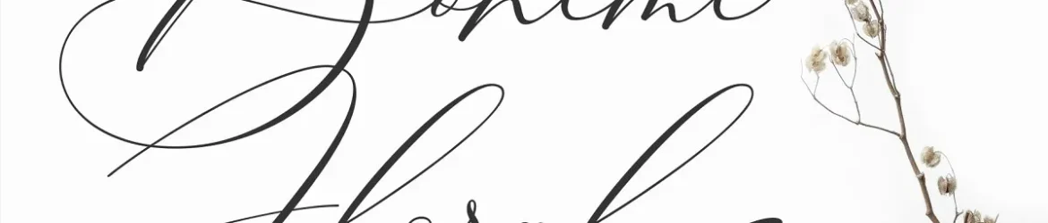 Boheme Floral Script Font