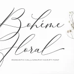 Boheme Floral Script Font