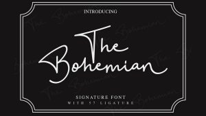Bohemian Script Font › Fontesk