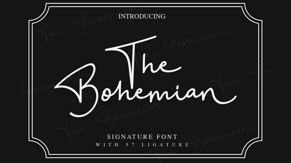 Bohemian Script Font › Fontesk