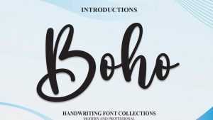 Boho Script Font › Fontesk