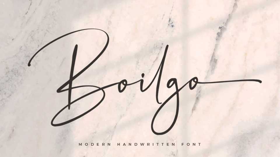 Boilgo Script Font › Fontesk