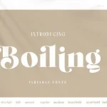 Boiling Sans Serif Font