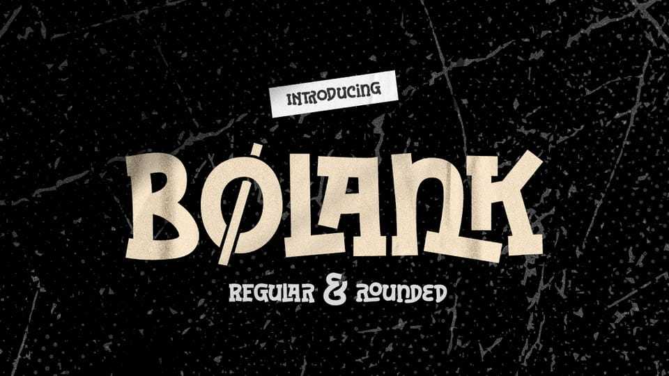 Bolank Font › Fontesk