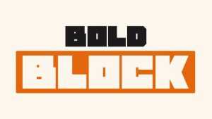 Bold Block Font › Fontesk