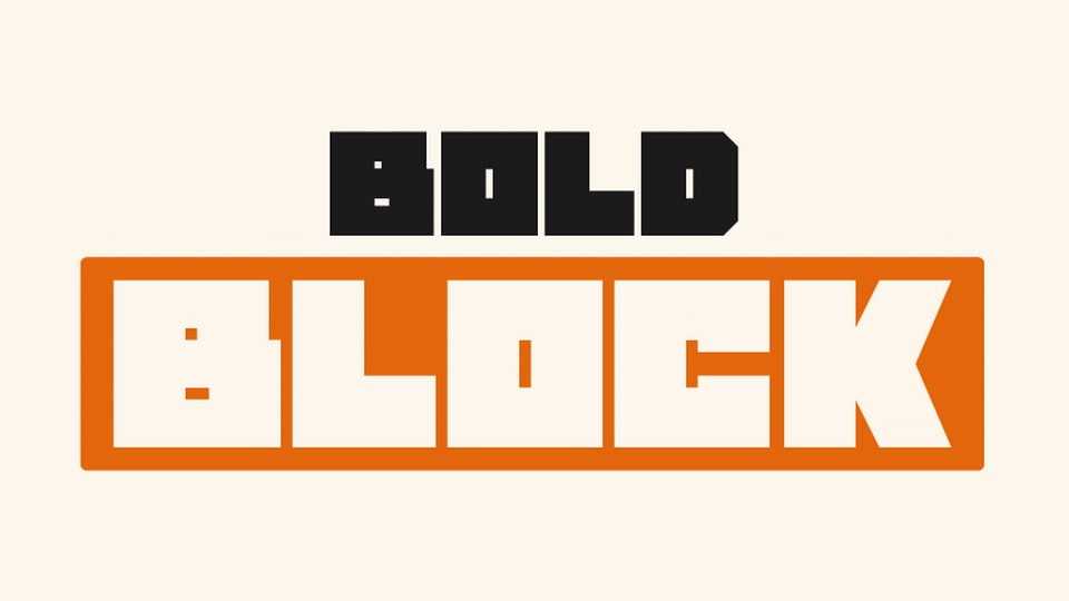 Bold Block Font › Fontesk