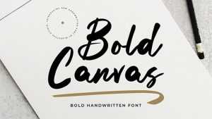 Bold Canvas Font › Fontesk