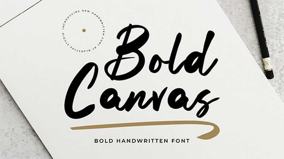 Bold Canvas Font › Fontesk