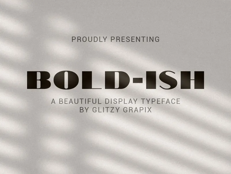 Bold-ish Font