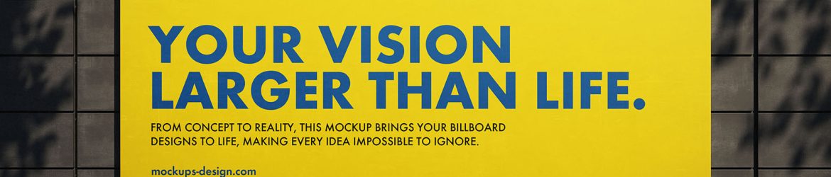 Bold outdoor billboard mockup