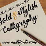 Bold Stylish Calligraphy Font