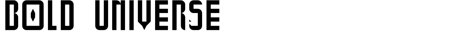 Bold Universe Font