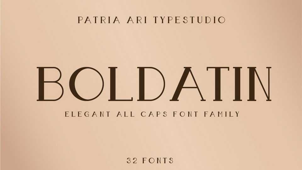 Boldatin Font › Fontesk