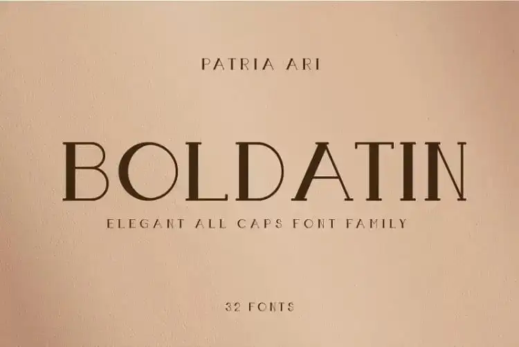 Boldatin Serif Font