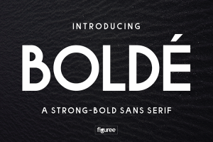 Bolde Sans Typeface