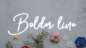 Bolder Line Script Font › Fontesk