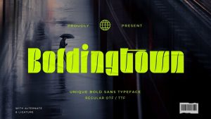 Boldingtown Font › Fontesk
