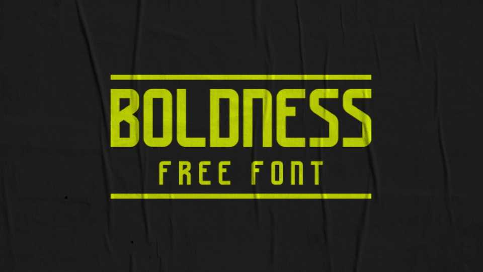 Boldness Font › Fontesk