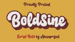 Boldsine Font › Fontesk