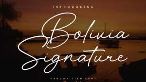 Bolivia Font › Fontesk
