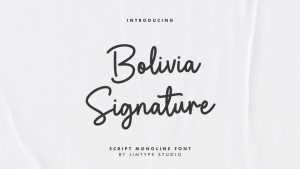 Bolivia Signature Font › Fontesk