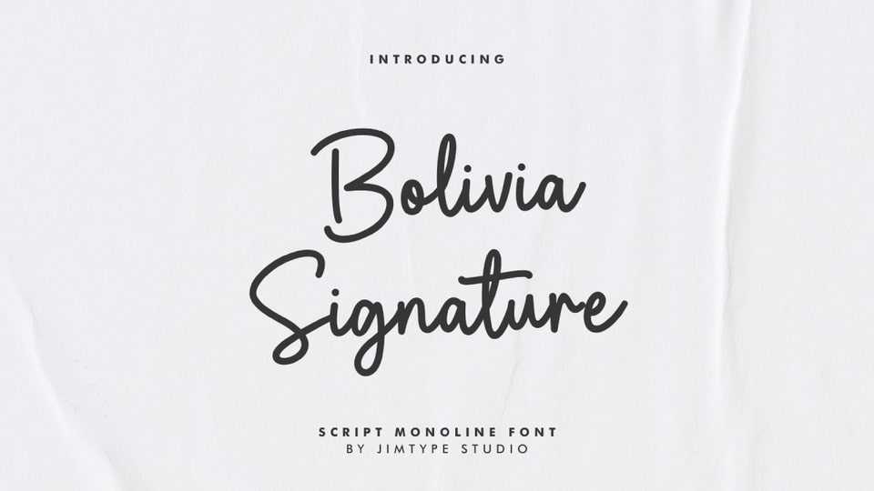 Bolivia Signature Font › Fontesk