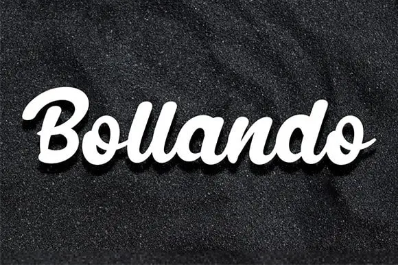 Bollando Bold Script Font