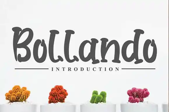 Bollando Displays Font