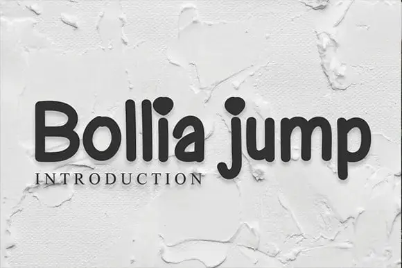 Bollia jump Font
