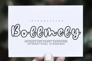 Bollmely Display Font
