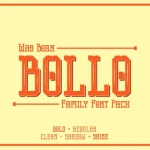 Bollo Typeface - Fonte Grátis Bollo Typeface