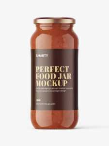 Bolognese large jar mockup