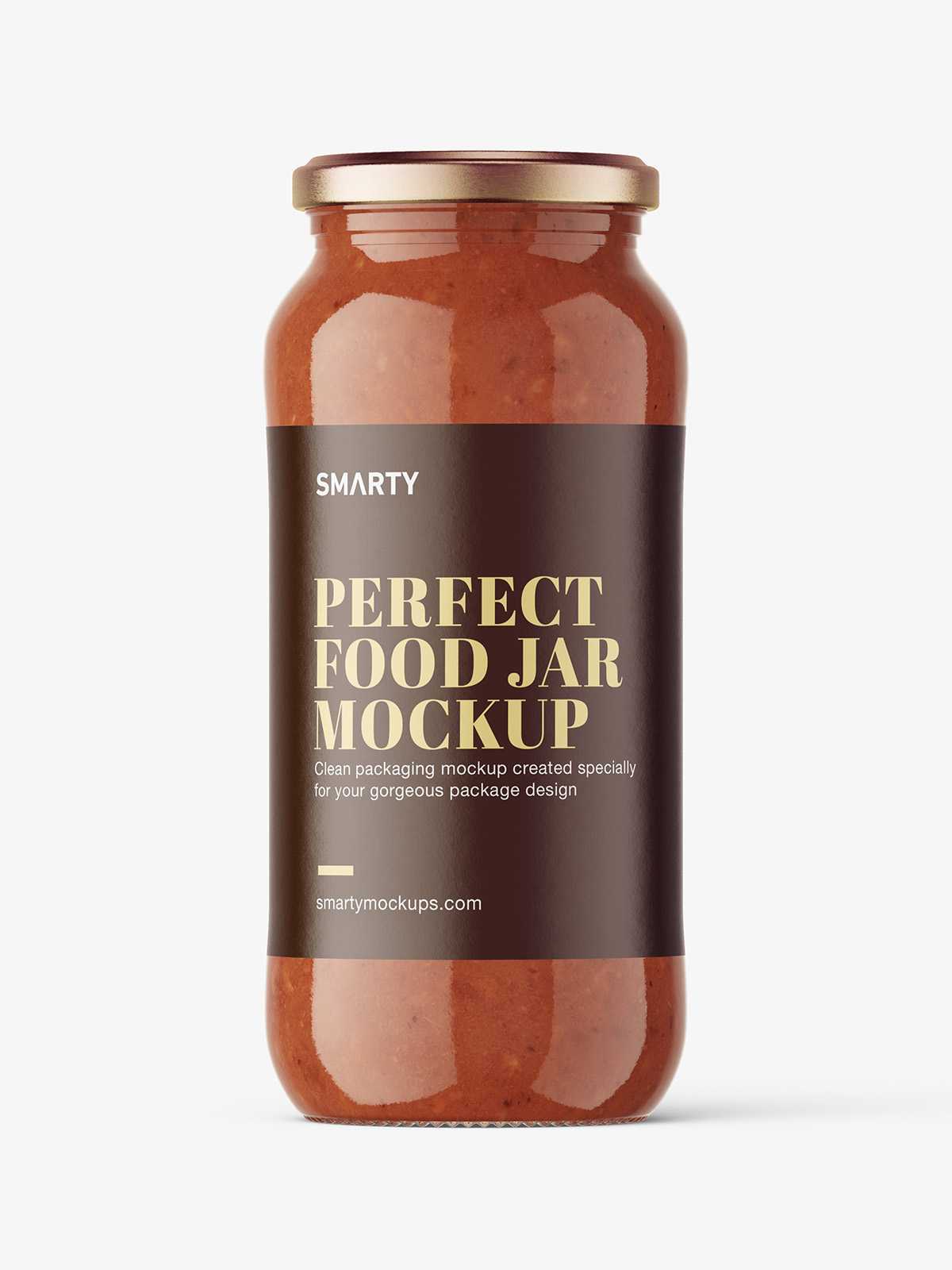 Bolognese large jar mockup