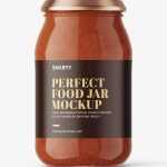 Bolognese large jar mockup