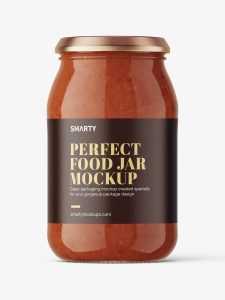 Bolognese large jar mockup