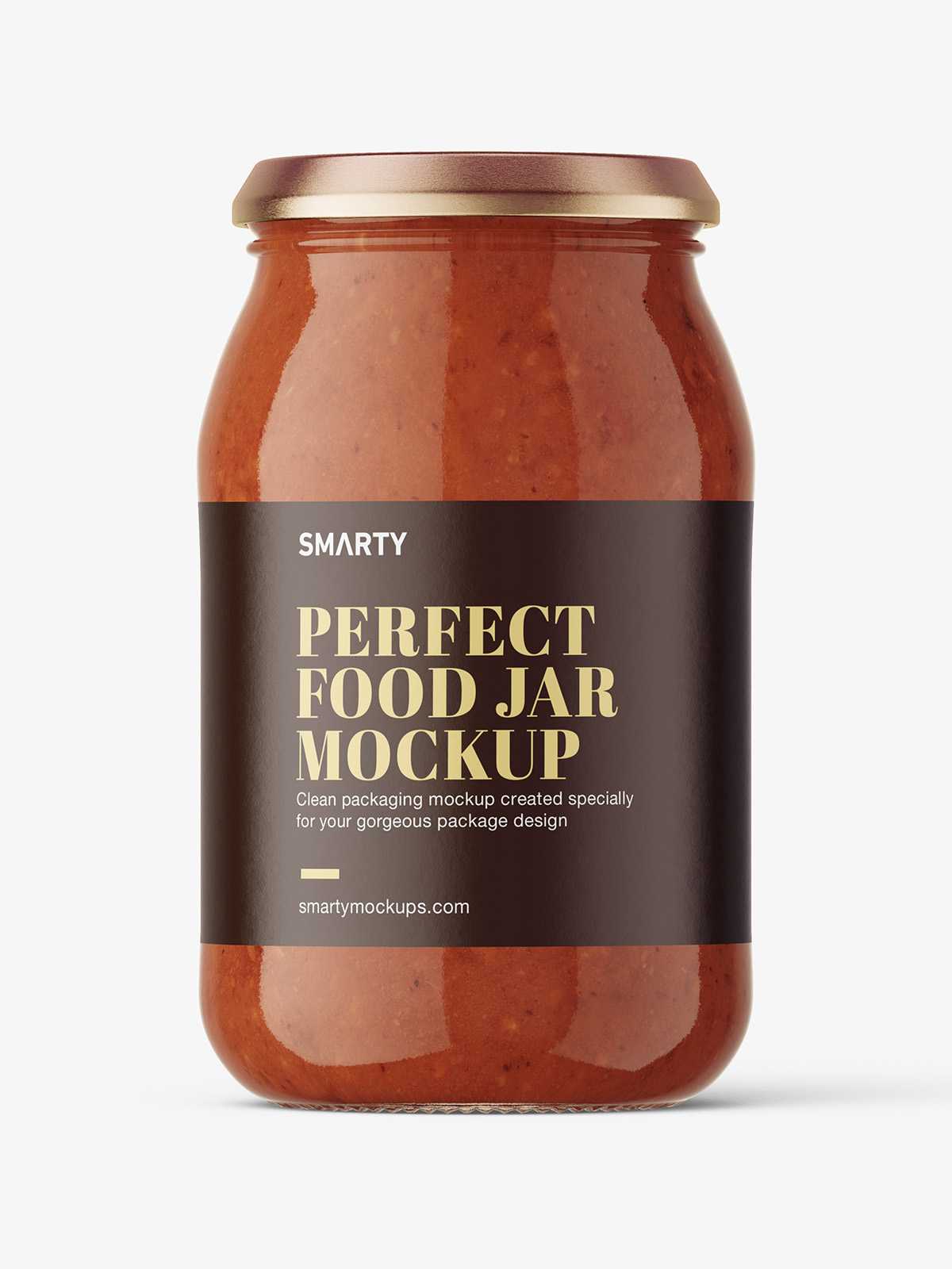 Bolognese large jar mockup