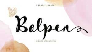 Bolpen Font › Fontesk