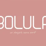 Bolula Sans Serif Font