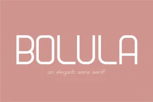 Bolula Sans Serif Font