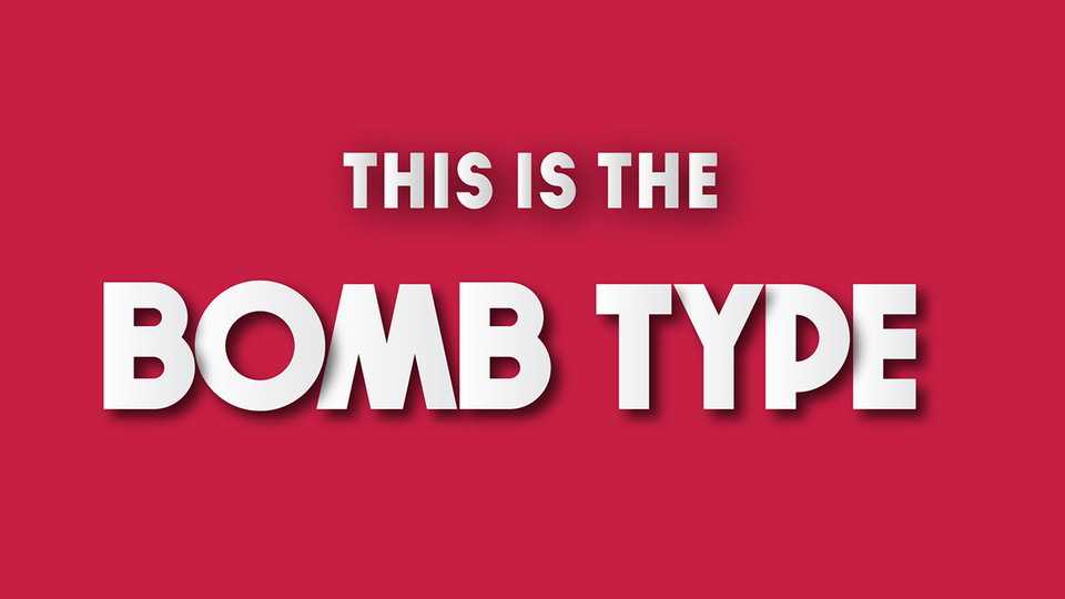 Bomb Type Font › Fontesk